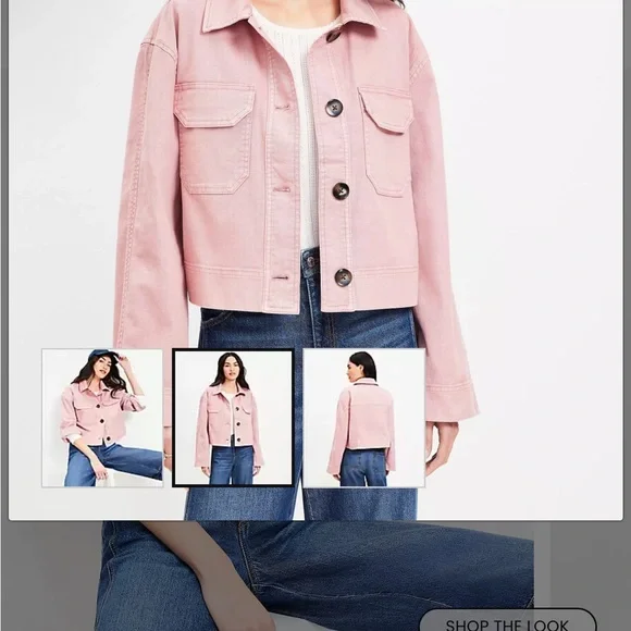 LOFT Dusty Rose Button-Up Jacket - Picture 9 of 9